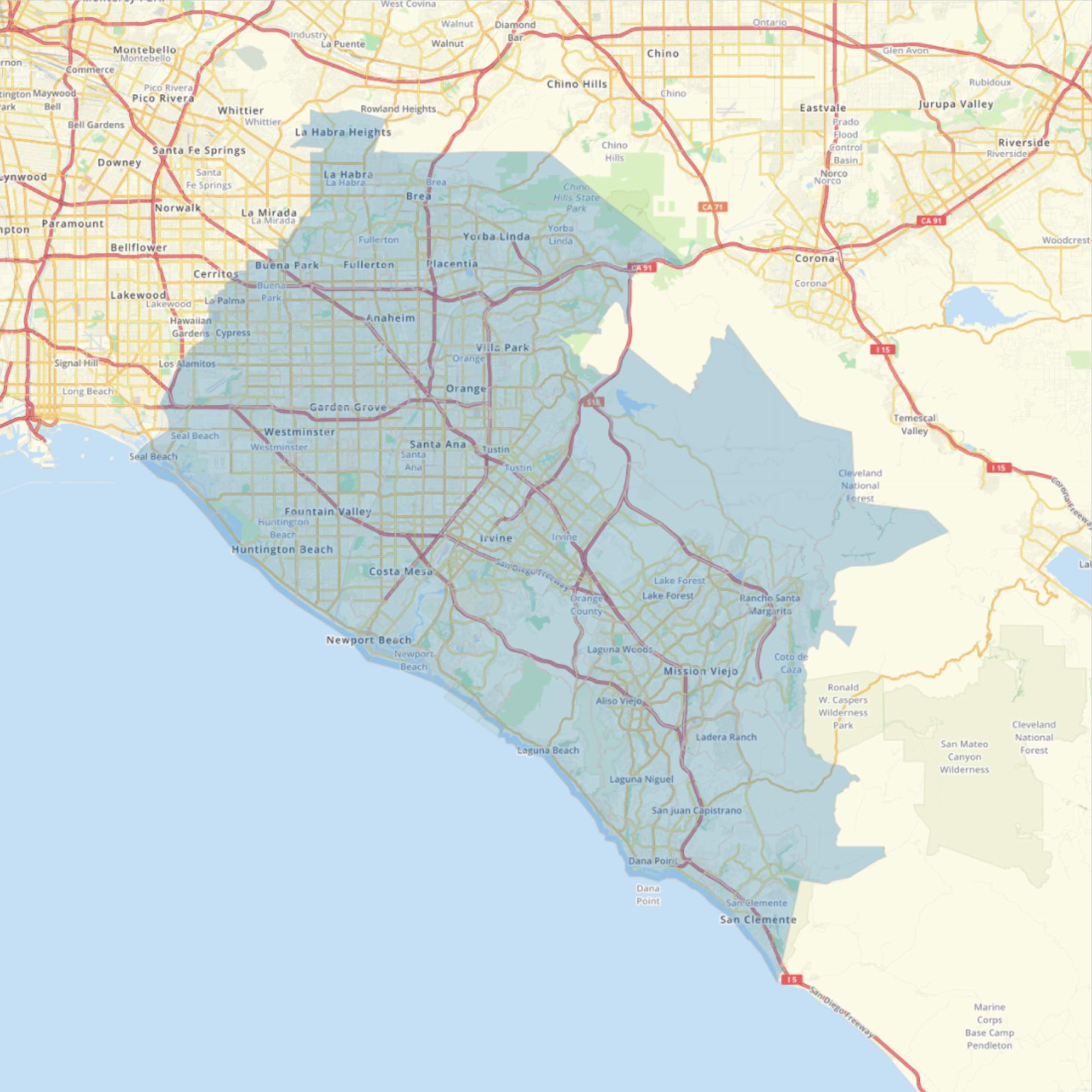 Orange County Zip Codes